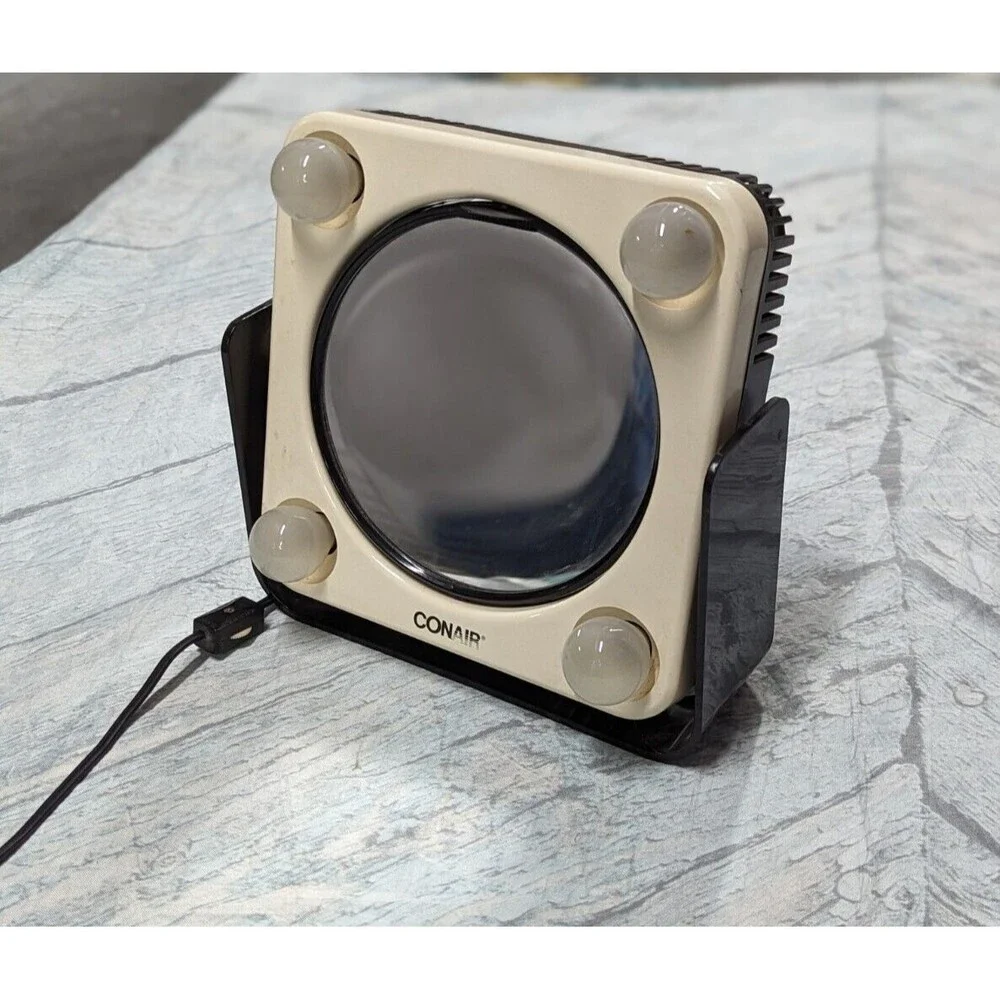 Vintage CONAIR True Reflection Lightable 2‎ Sided Magnifying Mirror